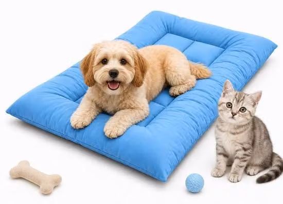 Tappetino per animali domestici - Coprimaterasso per divano - Cuscino per cani - 75x50 cm - adatto per interni ed esterni - Blu