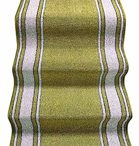 emmevi Tappeto Scala Passatoia Ingresso Corsia Copri Gradini Scale Antiscivolo MOD.Linda 67X1000 Verde