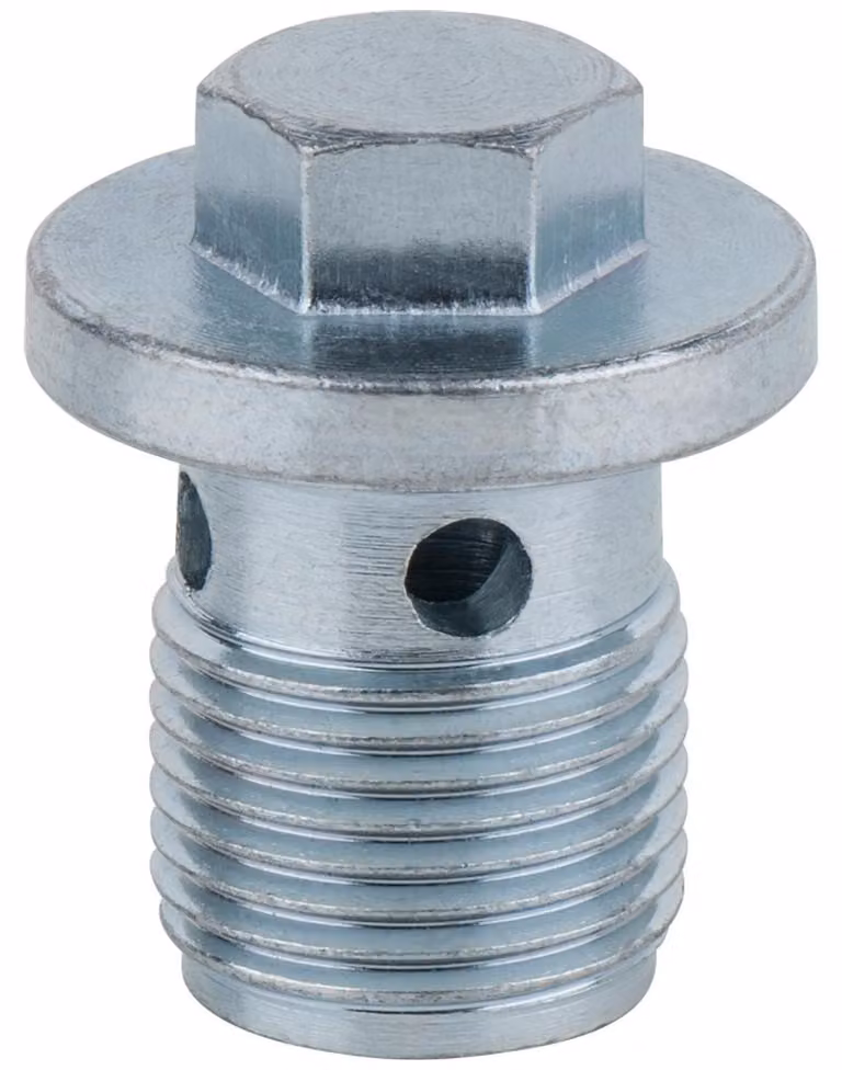 KS TOOLS Tappo di scarico olio, esagono esterno 13mm, M18x1.5x21mm, confezione da 10 ( 430.1081 )