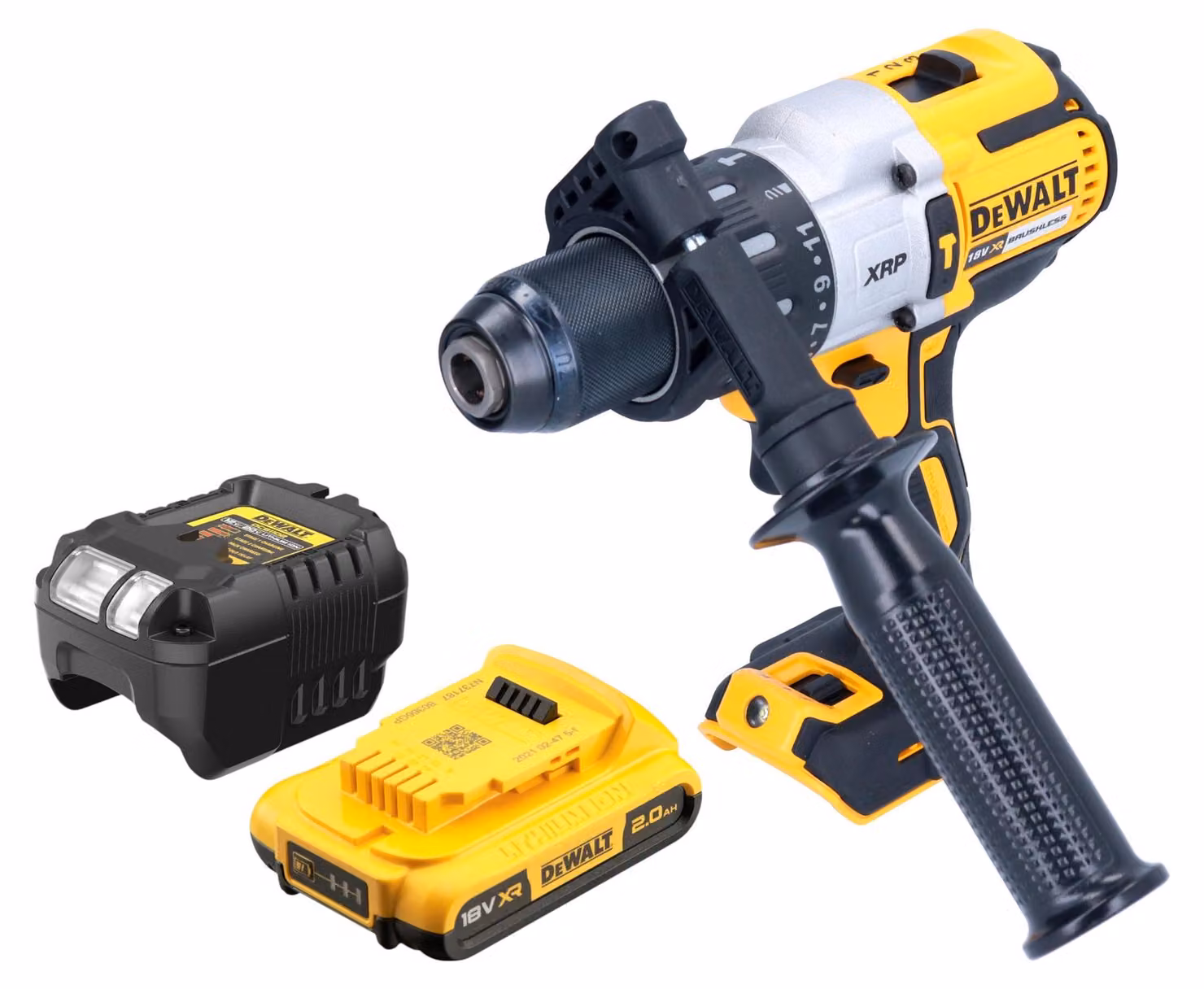 Trapano a percussione a batteria DeWalt DCD 996 D1 18V 95Nm senza spazzole + 1x batteria ricaricabile 2,0 Ah + caricabatterie