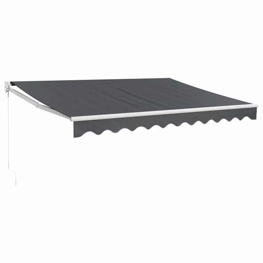 Tenda da sole retrattile vidaXL in alluminio e poliestere, colore antracite, L: 300 cm, P: 250 cm – 2