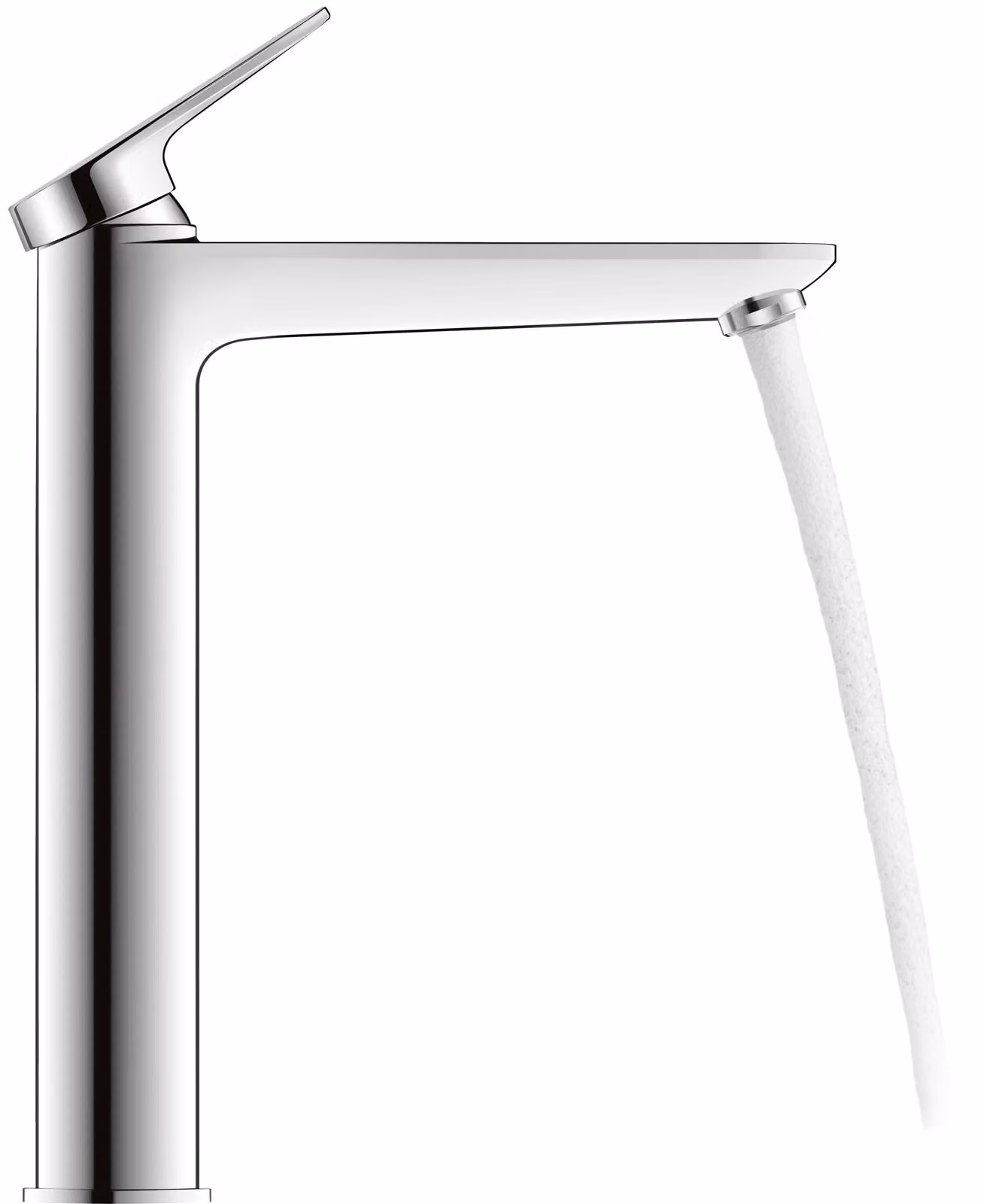 Duravit Wave Mitigeur monocommandé pour lavabo, saillie 176 mm, sans garniture découlement, WA1040002010, WA1040002010