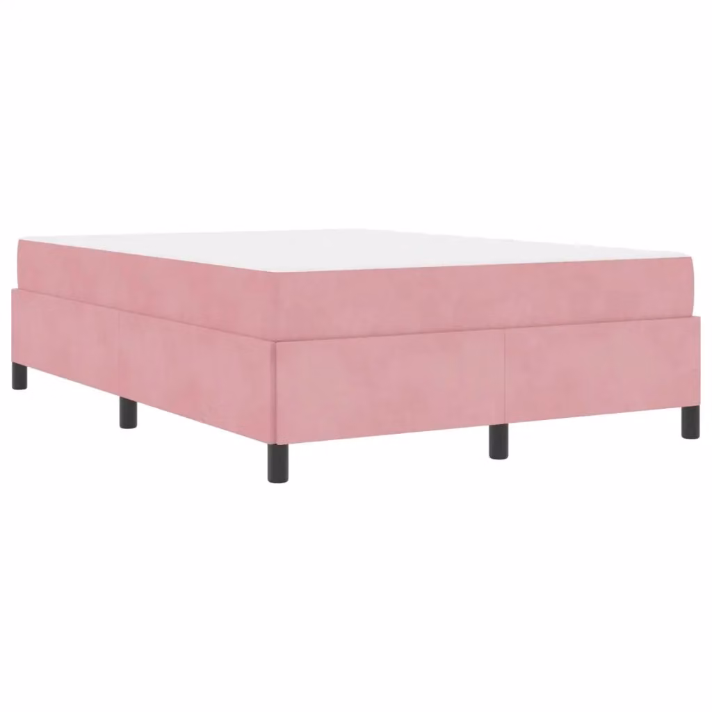 Struttura letto imbottita vidaXL in tessuto rosa L 160 x P 200 cm – 2