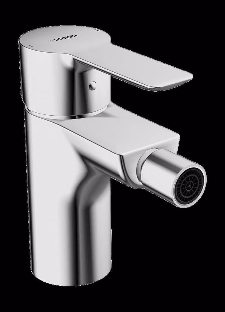 HANSA HANSALIGNA Mitigeur monocommandé pour bidet, avec vidage, saillie : 100mm, chromé, 06063203, 06063203