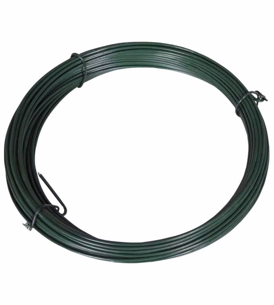 Filo di Legatura per Recinzione 25 m 1,4/2 mm Acciaio Verde