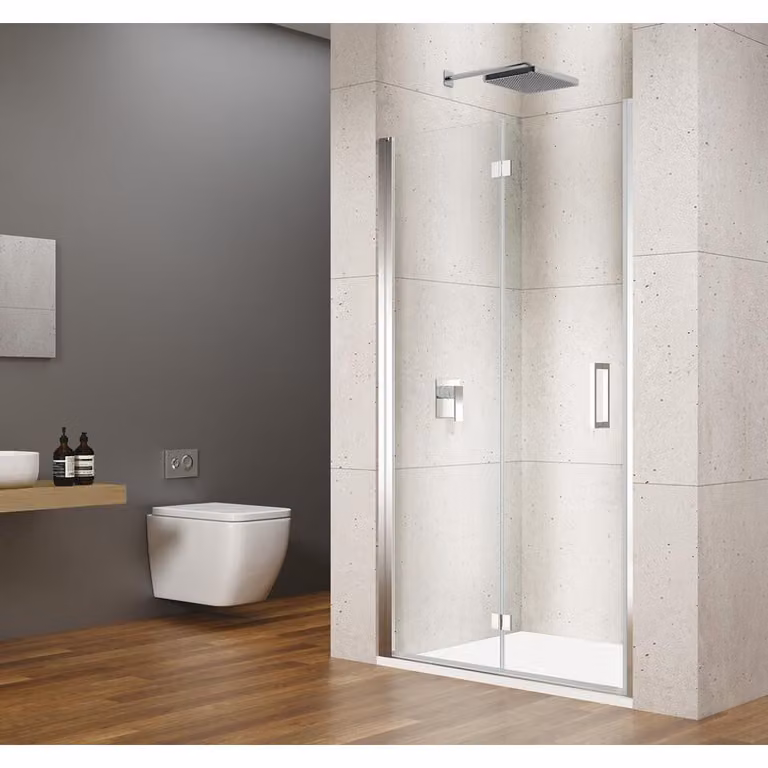 Gelco LORO Porta doccia a battente 800 mm, vetro trasparente