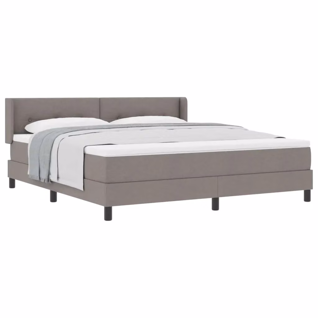Letto a molle con testiera Talpa vidaXL in tessuto beige o grigio L: 180 cm, P: 200 cm, H: 280 cm – 2