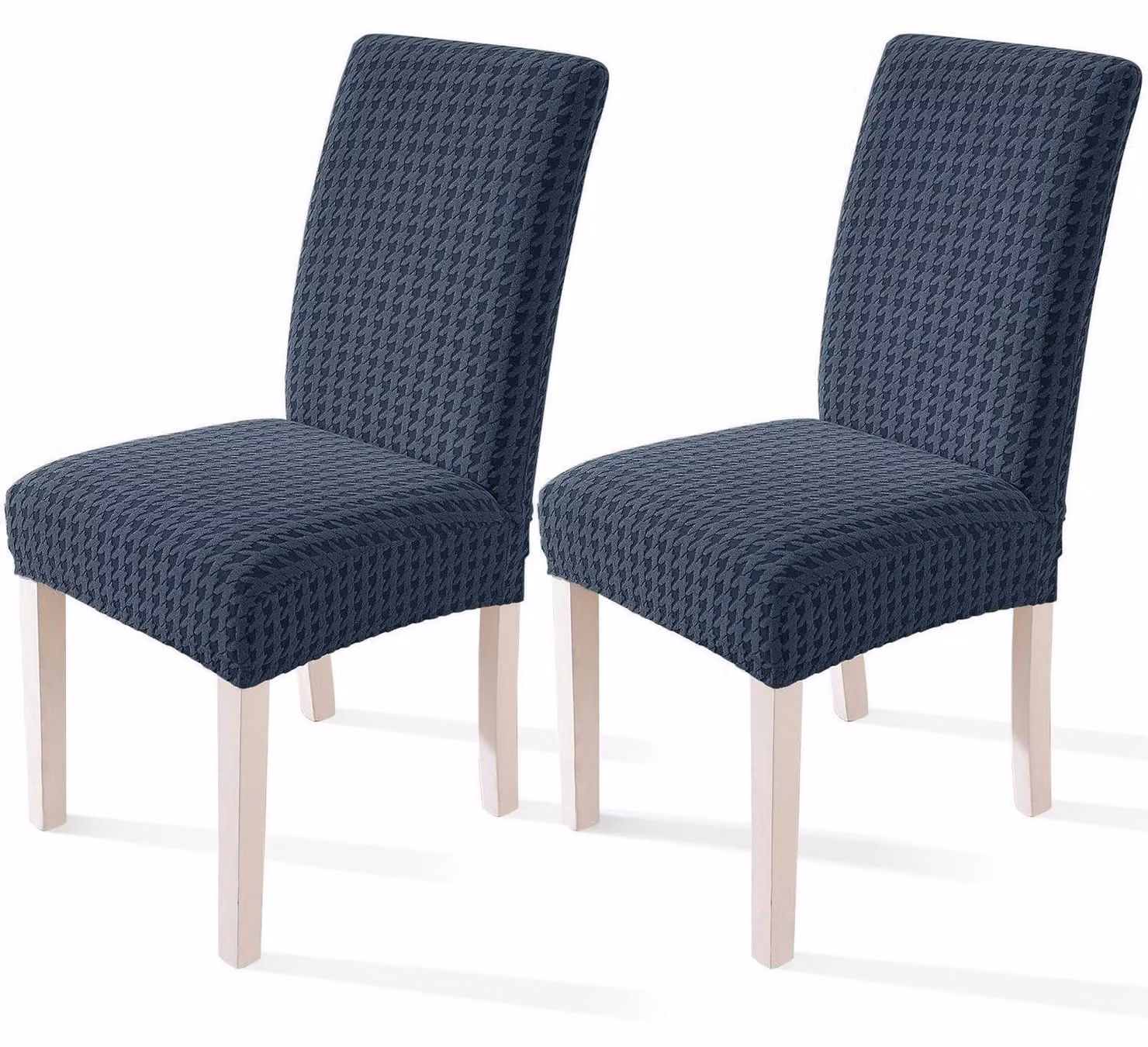 Set di 2 copri-sedia, copri-sedie elasticizzati per sedie a dondolo e poltrone, color grigio scuro