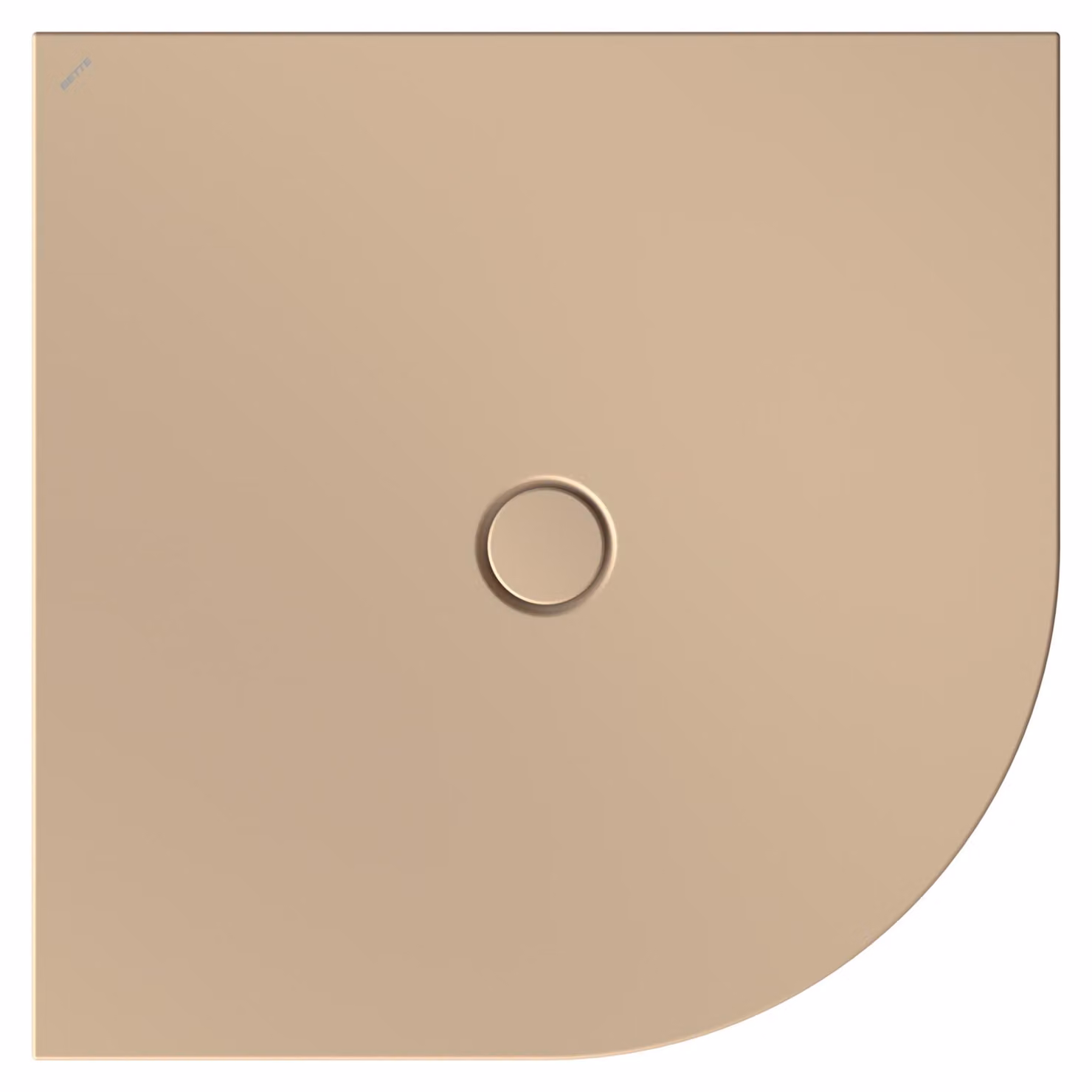 BetteFloor Corner receveurs de douche quart de cercle avec BetteGlasur Plus, 1000x1000mm, 5451-424PLUS, 5451-424PLUS