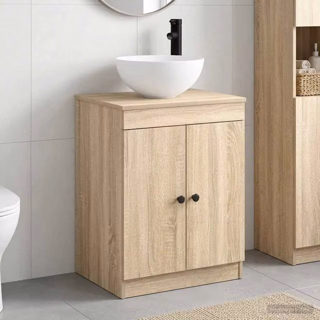 Set di mobili per il bagno Rovere Sonoma Legno ingegnerizzato 3404216