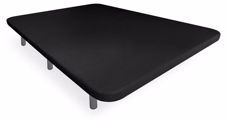 Base imbottita 3D, dimensioni 105x190 cm, color grigio scuro, con 6 gambe in metallo