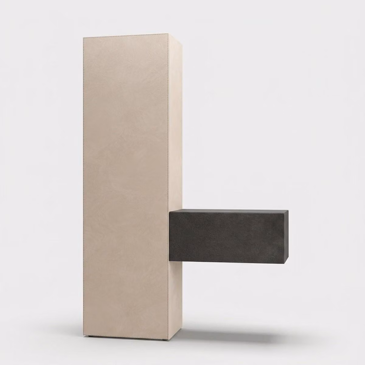 Mobili modulari per guardaroba da ingresso con colonna e cubi Composizione 300