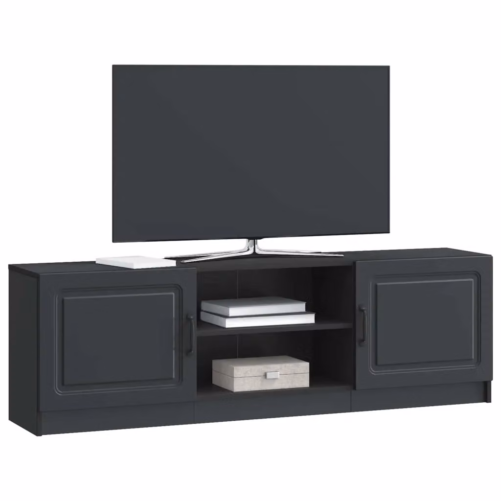 Mobile TV moderno DESIGN IN nero in legno ingegnerizzato L: 150 cm, P: 31 cm, H: 47 cm – 2