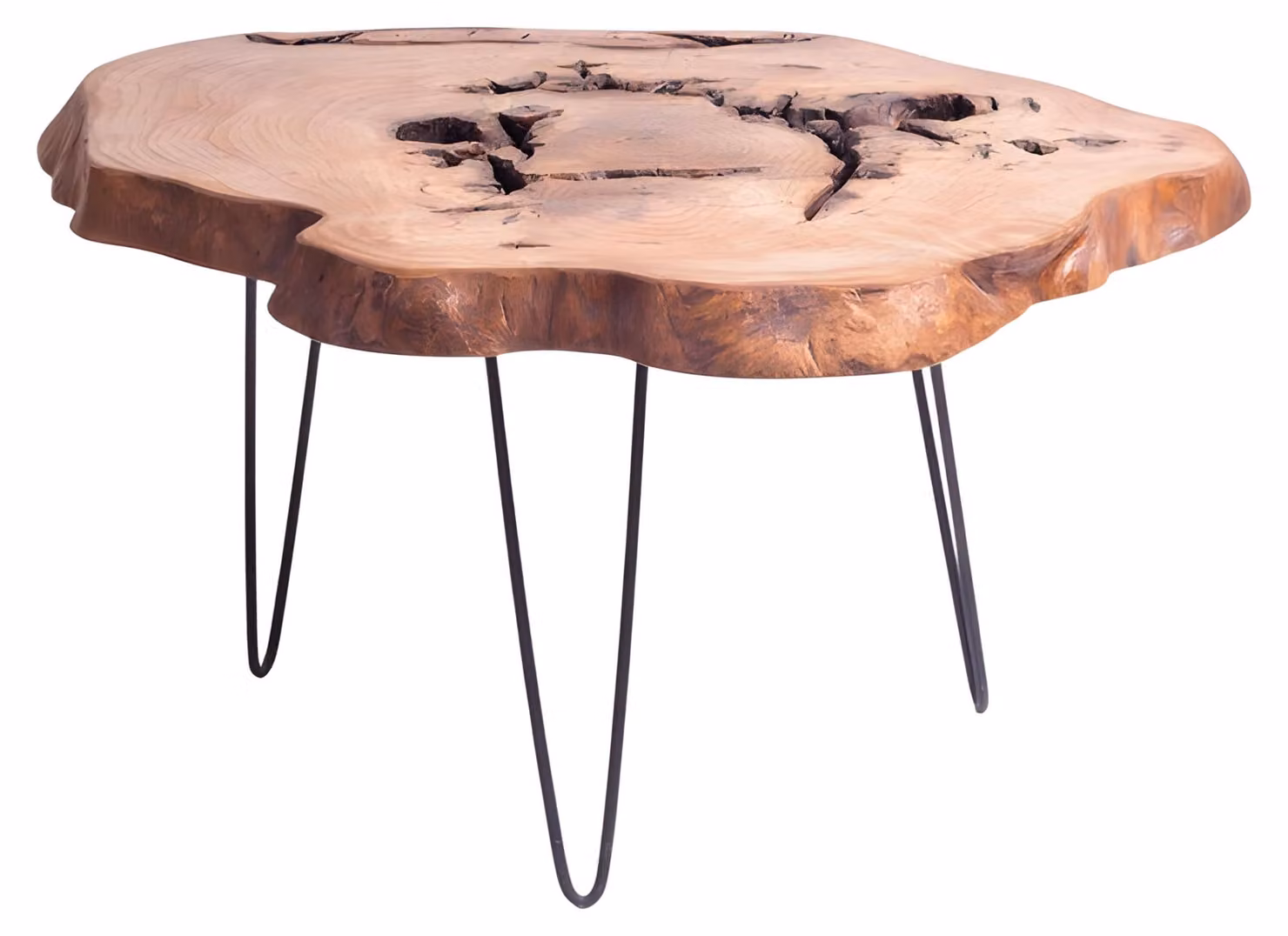 Moderner Couchtisch aus Holz in Beige
