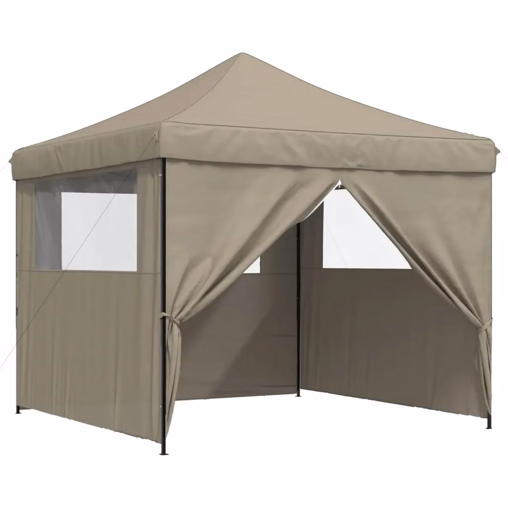 Tenda da festa Party-Tenda in tessuto Oxford beige e bianco L/P/H: 292 x 292 x 315 cm – 2