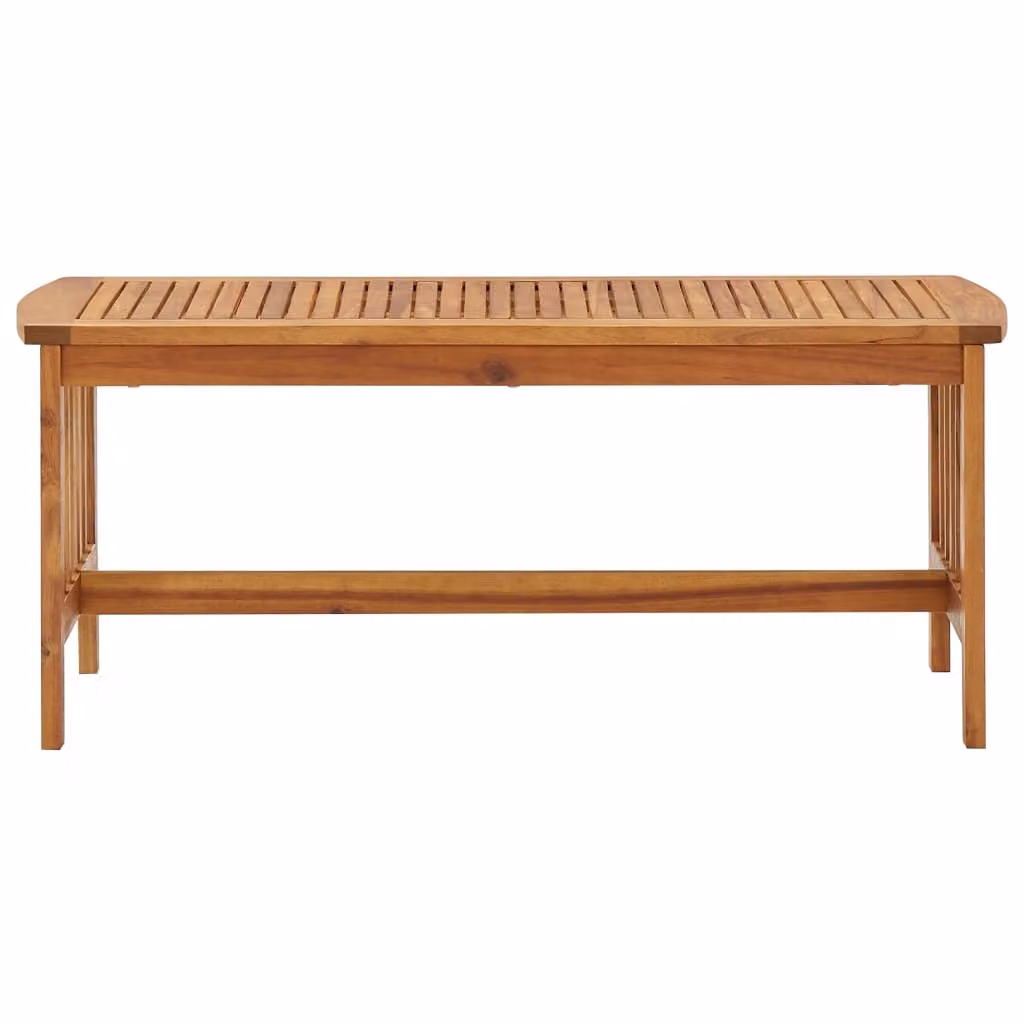 Tavolino da Salotto 102x50x43 cm in Legno Massello di Acacia