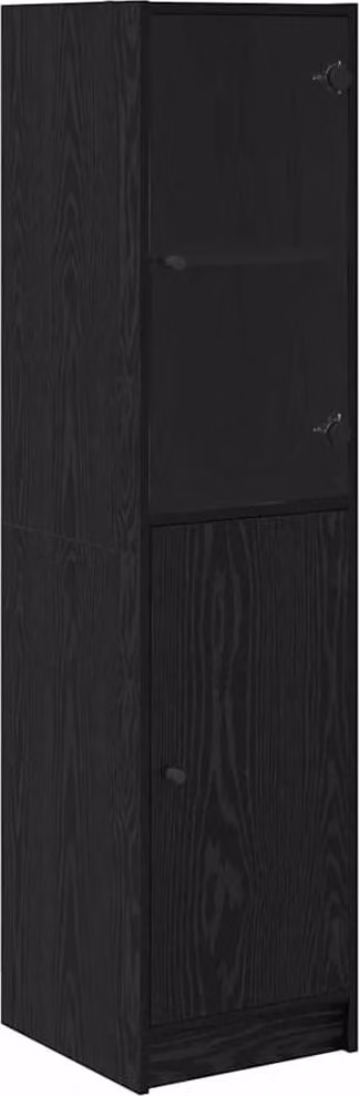 Credenza Rovere Nero 35 x 37 x 142 cm Legno multistrato