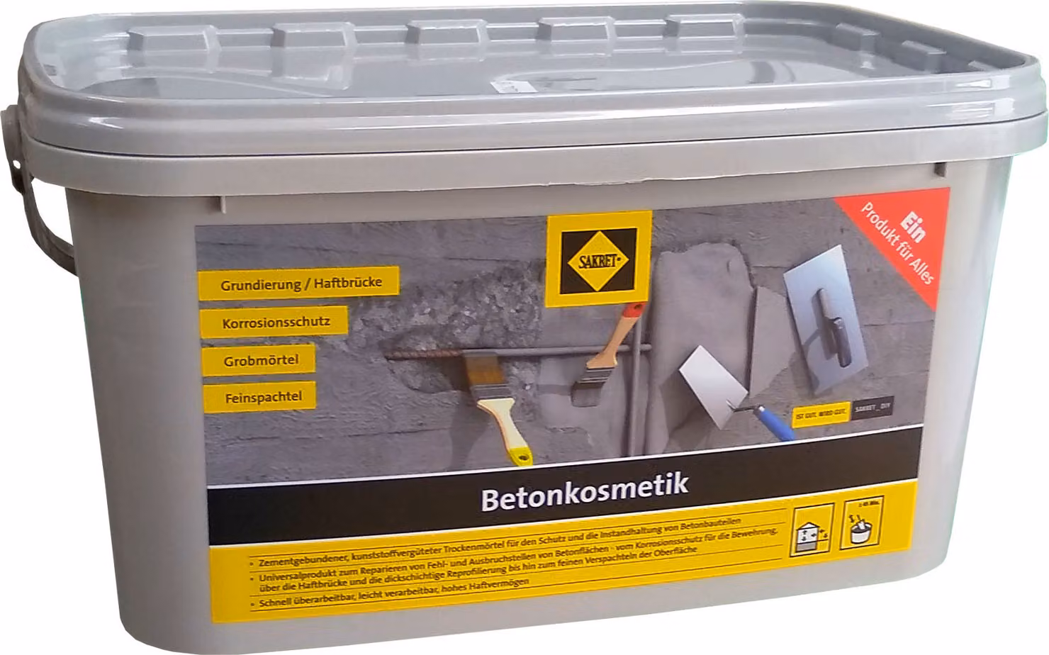 SAKRET Trattamento estetico per calcestruzzo, secchio da 5 kg