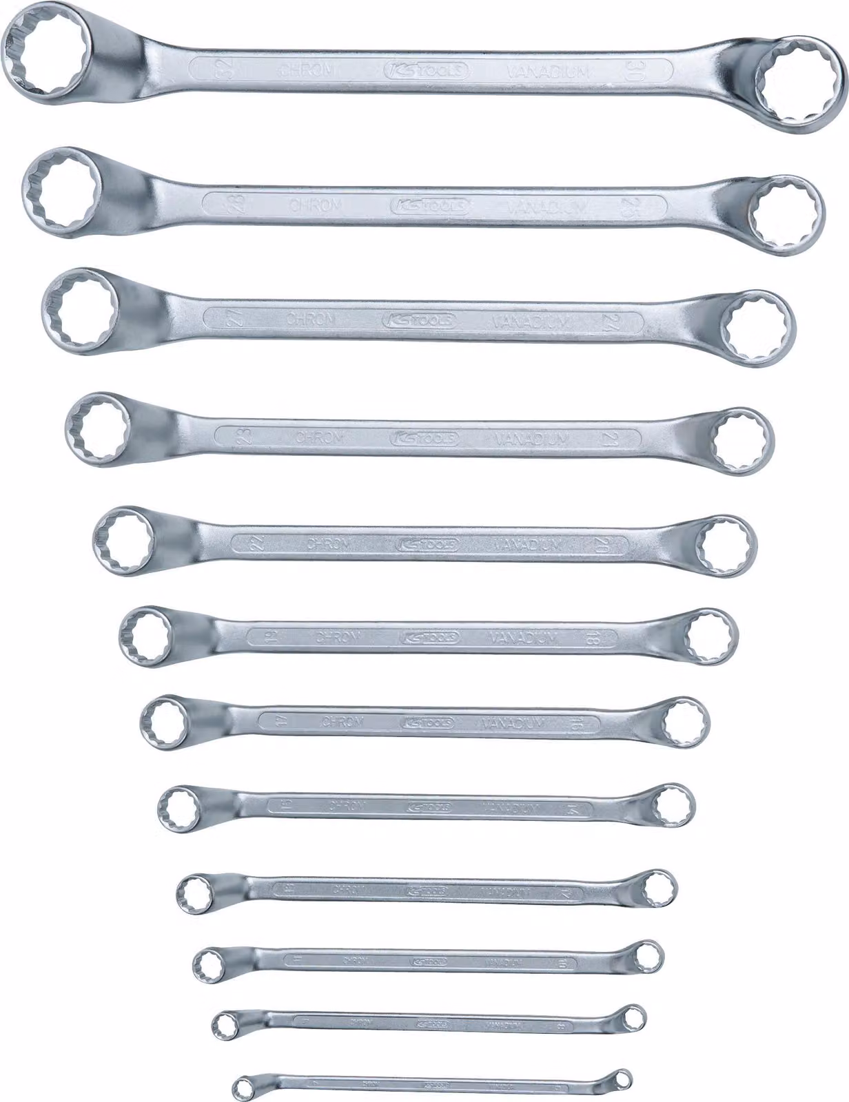 KS TOOLS® Doppelringschlüssel-Satz 12-teilig