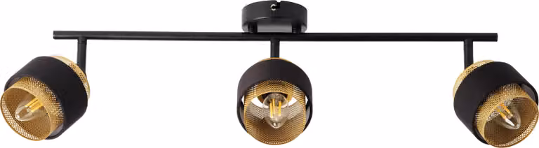 OSRAM LED Spot Hornet 3X2,8W 827 E14 Nero, dimmerabile, bianco caldo (2700 K), 3 corpi lampada regolabili, attacchi E14, lampadine OSRAM LED incluse