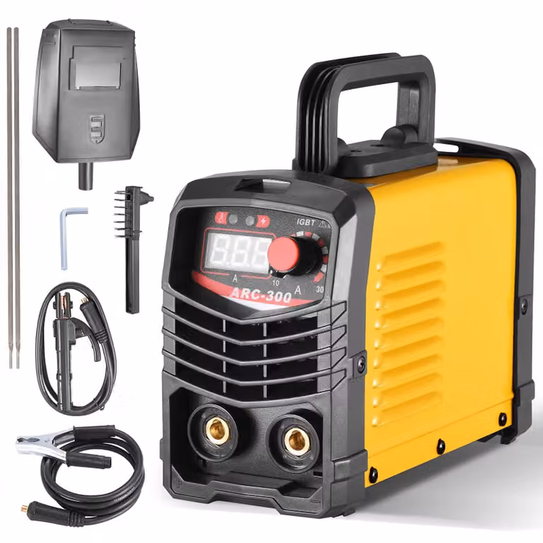 Saldatrice MMA 220 V - 140 A, saldatrice per elettrodi - inverter IGBT - compatta - ideale per lavorazioni dei metalli e manutenzione