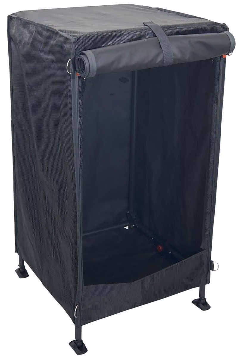 Armadio contenitore 14x52x104 cm, poliestere, nero