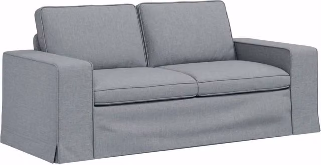 Divano | Divano da soggiorno | Sofa Grigio chiaro 182 x 80 x 82 cm Tessuto