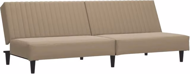 Divano letto | Sof¨¤ letto | Letto singolo a 2 Posti Cappuccino in Similpelle