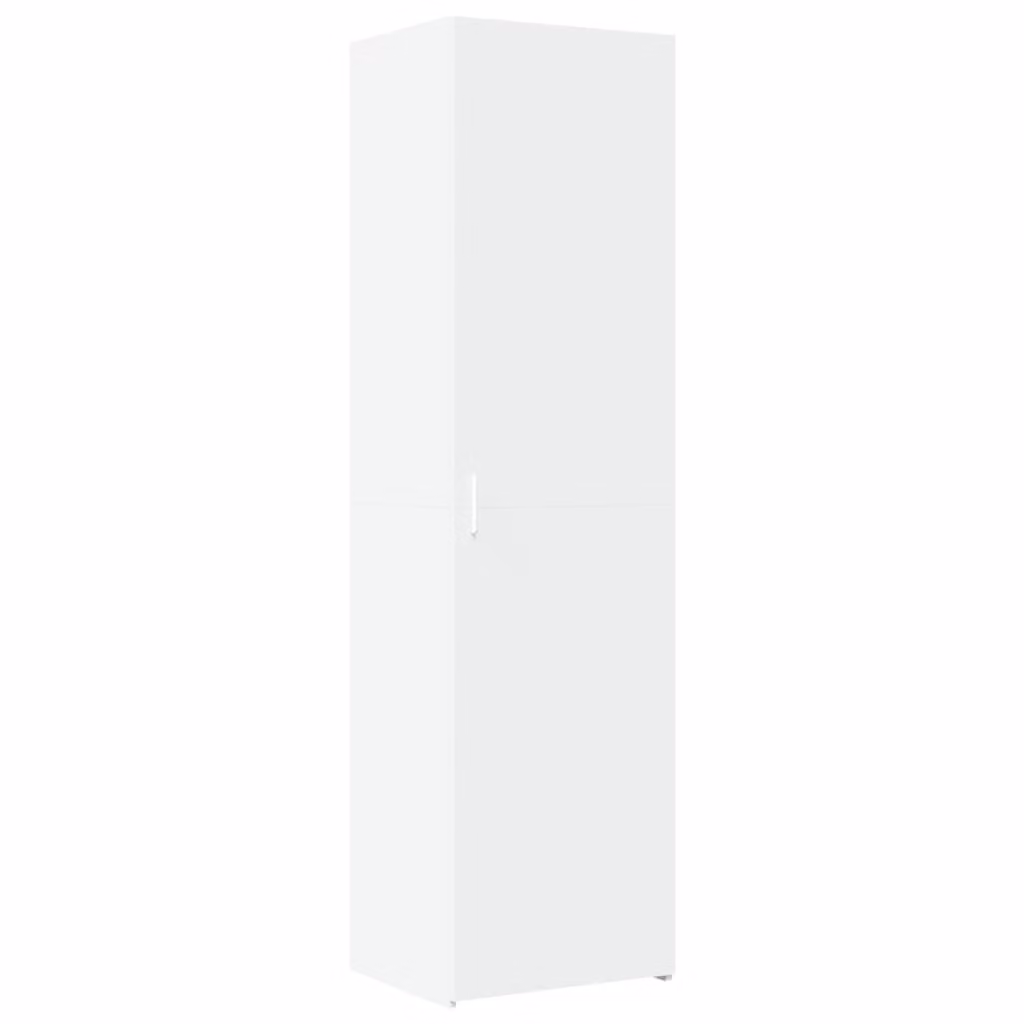 Credenza Bianca 50x42,5x185 cm in Legno Ingegnerizzato