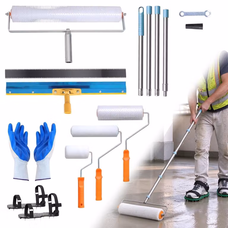 Kit per rivestimento di pavimenti con rulli a doppia ventilazione