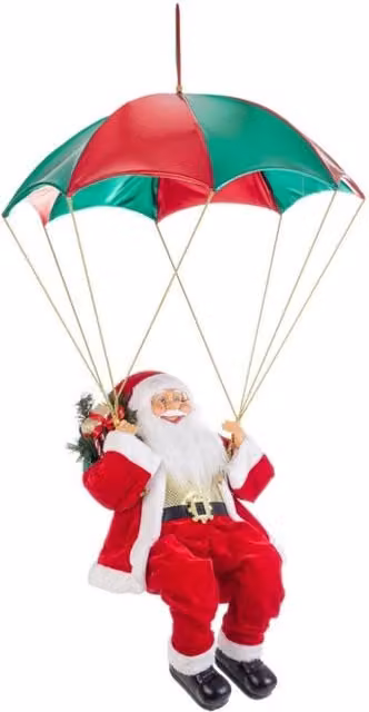 Babbo Natale Chad rosso con paracadute medium