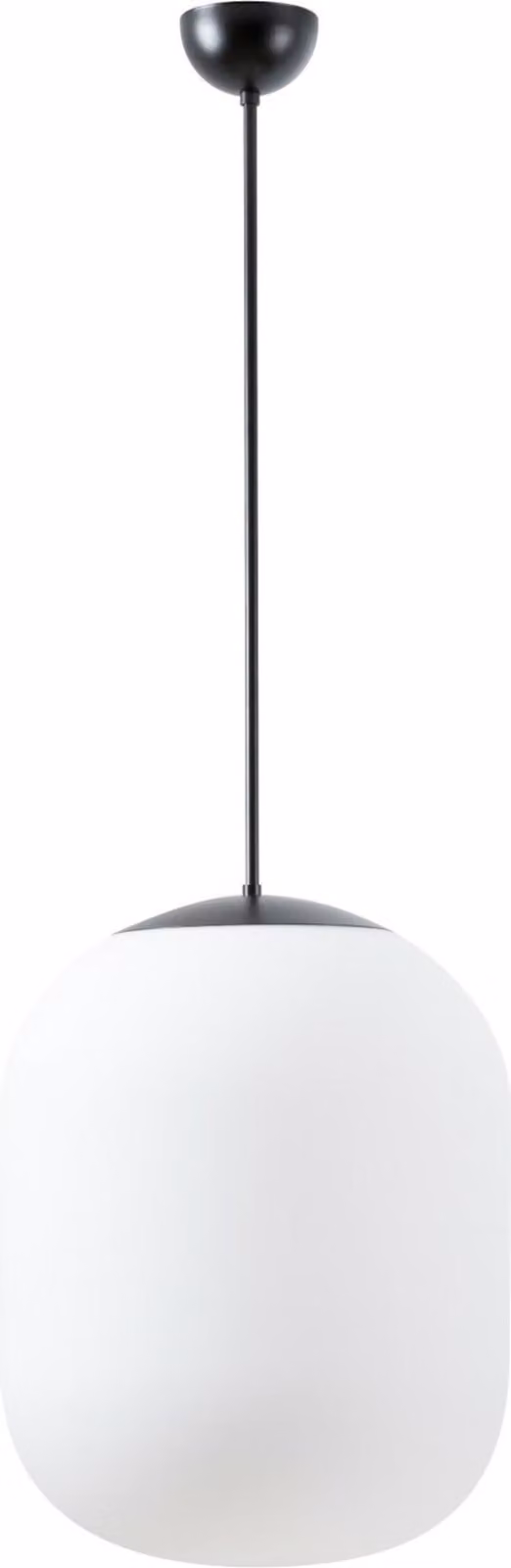 OSMONT TAN58132 TANIA P2 apparecchio a sospensione in vetro bianco/nero IP40 40W E27