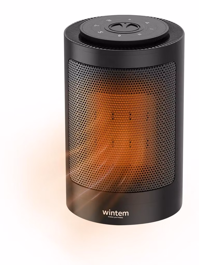 Riscaldatore da tavolo Wintem, 1500 W, con oscillazione e a basso consumo energetico, ideale per