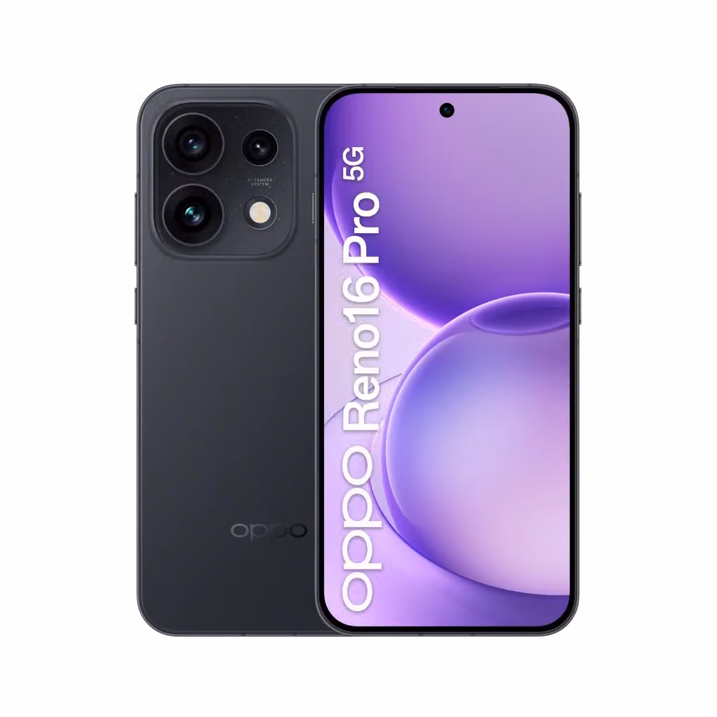 Smartphone Oppo Reno16 Pro 5G Starlight Black con display da 6,32 pollici, 512 GB di memoria e 12 GB di RAM – 2