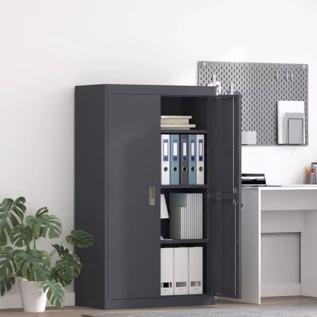 Armadio Antracite 80 x 40 x 140 cm Acciaio 3406180