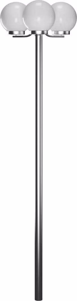 The Living Store Candelabro da giardino a 3 luci 220 cm