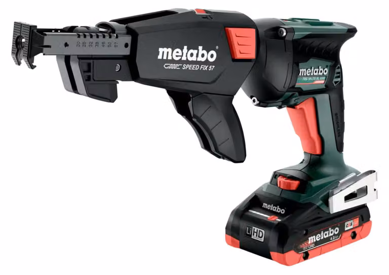 Metabo TBS 18 LTX BL 5000 Akku-Trockenbauschrauber 18V Bauschrauber mit 2x Akku
