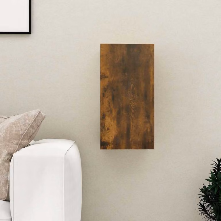 Mobile TV vidaXL in legno ingegnerizzato Rovere Fumo, marrone, L 30,5 cm x P 30 cm x H 60 cm