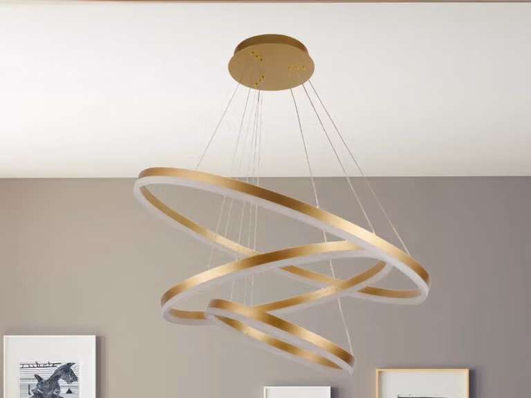 Lampada a sospensione a LED con cavo + telecomando, 125W - J4313/G