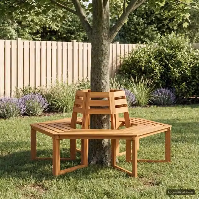 Panchina per Alberi 2 pz 160 x 140 x 86 cm 3428163