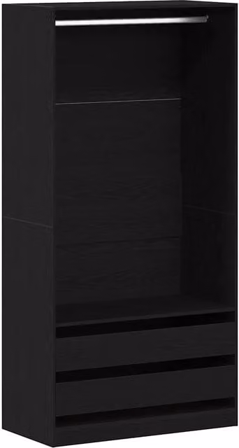 Guardaroba Rovere Nero 100 x 50 x 200 cm Legno multistrato CFW6148060
