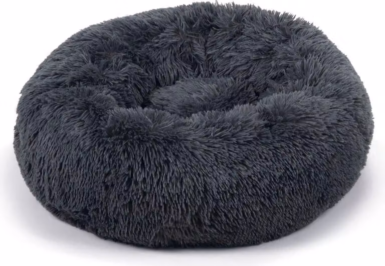 Beeztees Yali - Letto per cani - Peluche - Grigio - Diam. diam. 60 cm