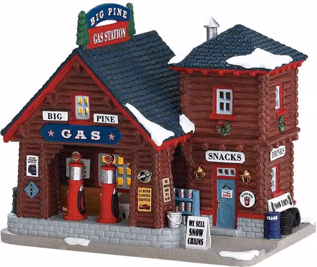 Decorazione di Natale Lemax Big Pine Gas Station multicolore per tavolo – 1