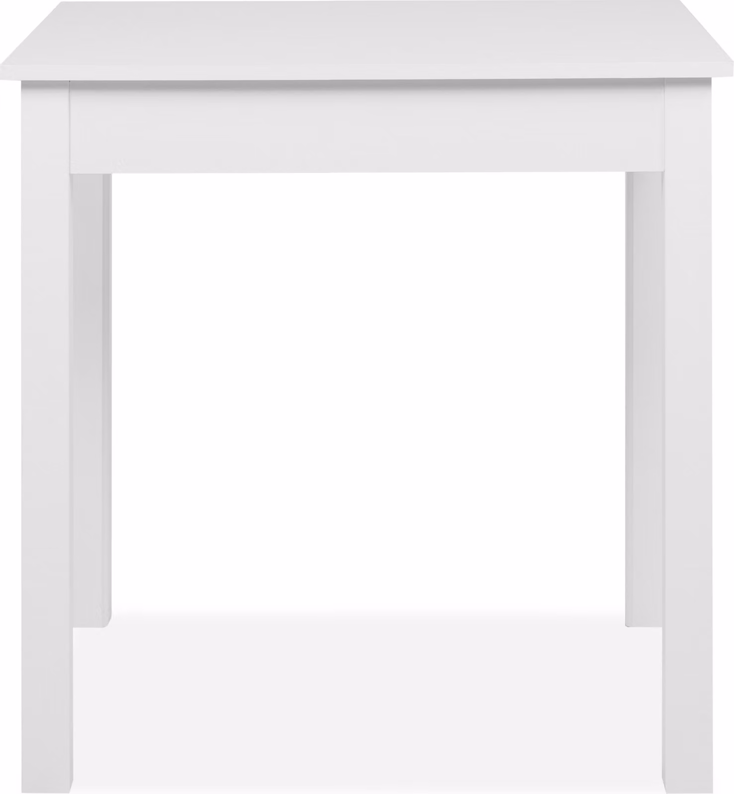 Tavolo da pranzo >Capri< con decoro bianco - 90x76x67cm (LxAxP)