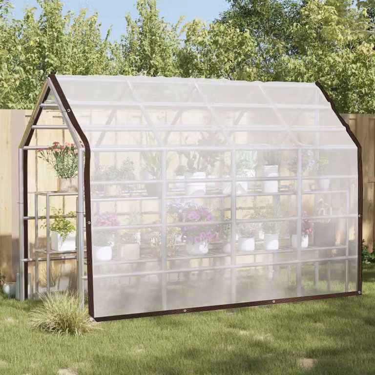 Copertura per piante traslucida vidaXL in plastica 3 x 4 m