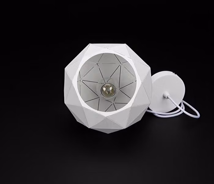 Deko-Light 342129 Lampada a sospensione Asterope rotonda 250 , bianco opaco