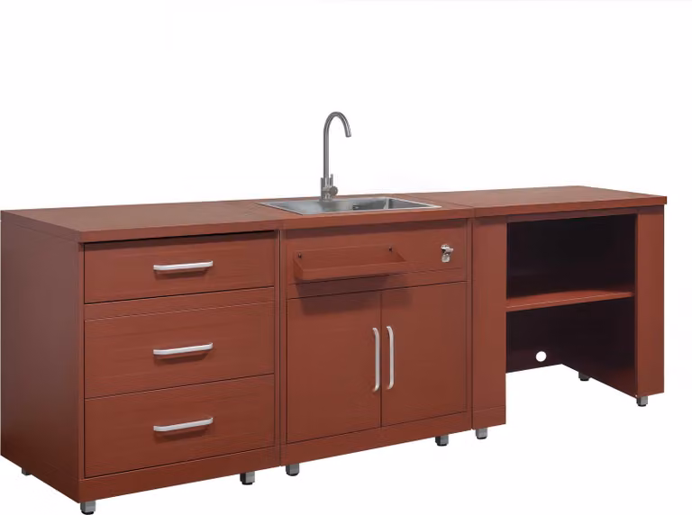 Cucina da esterno a 3 pezzi con lavello in mattoni - Oviala Memphis