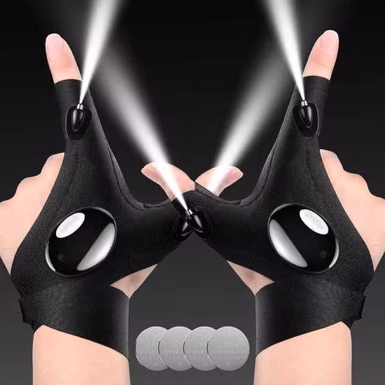 Lampada gadget da uomo, torcia LED per campeggio, pesca e riparazioni