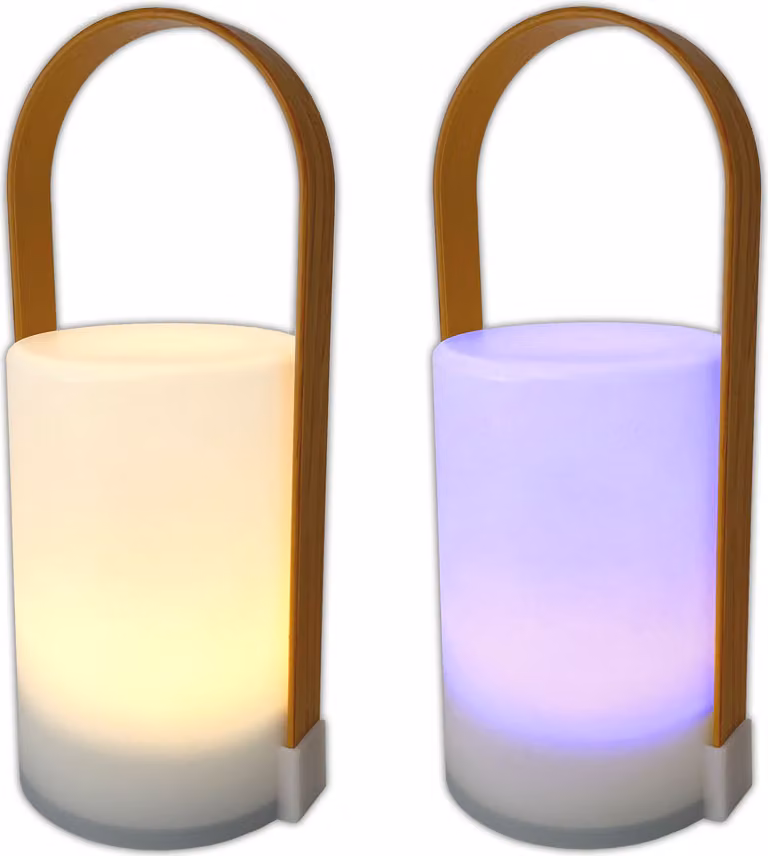 set di 2 lampade a LED Lampada da tavolo Lampada decorativa Lampada da soggiorno Lampada a batteria Illuminazione Bianco caldo o a colori Lampada da comodino