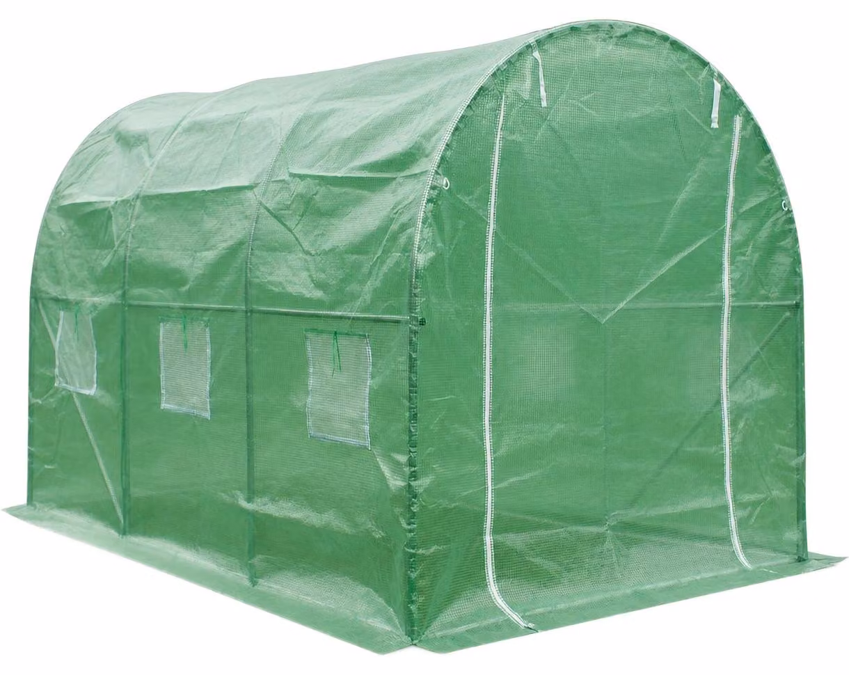 LUXTOM | Serra, 3x2x2 m, serra in plastica, serra per pomodori resistente all'inverno, tunnel in plastica, serra da giardino a tunnel